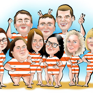 karikatūras no fotogrāfijas