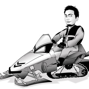 karikatūras no fotogrāfijas