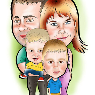 karikatūras no fotogrāfijas