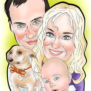 karikatūras no fotogrāfijas