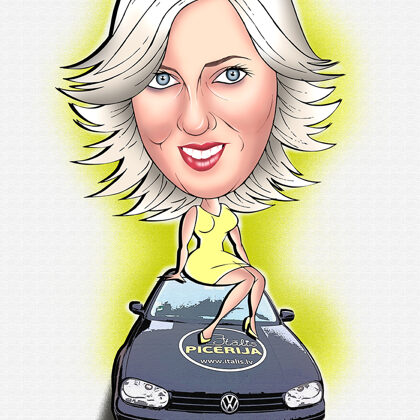 karikatūra no fotogrāfijas