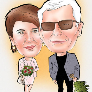 karikatūras no fotogrāfijas