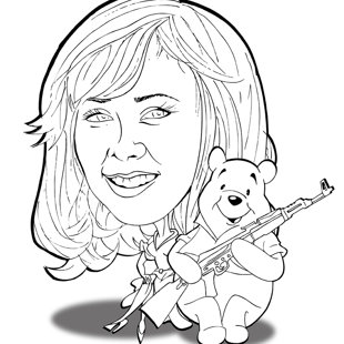 karikatūras no fotogrāfijas