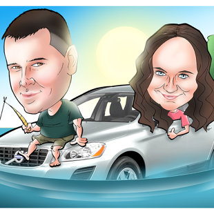 karikatūras no fotogrāfijas