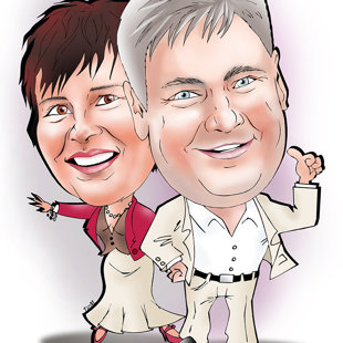 karikatūras no fotogrāfijas