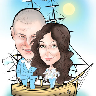 karikatūras no fotogrāfijas