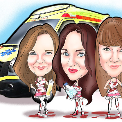 karikatūra no fotogrāfijas