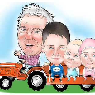 karikatūras no fotogrāfijas