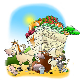 karikatūra reklāmai