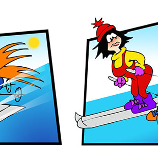 karikatūra reklāmai