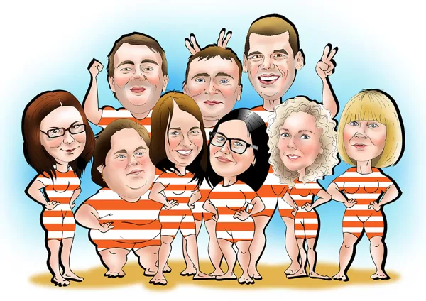 karikatūras no fotogrāfijas
