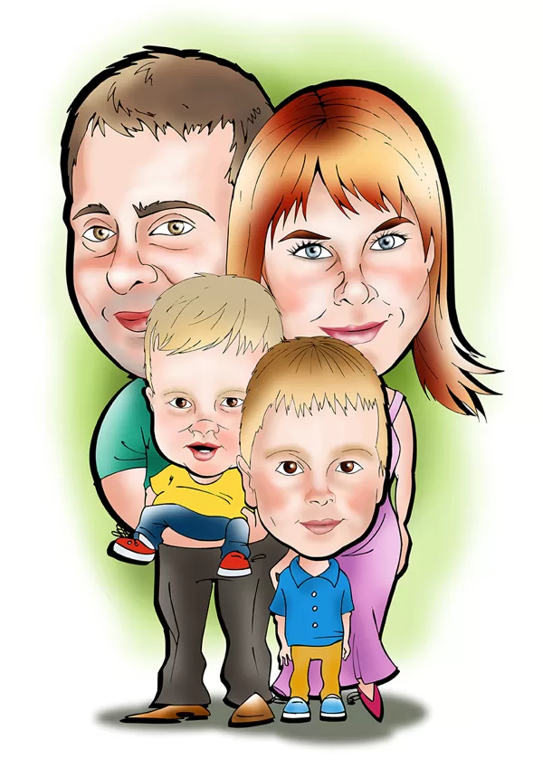 karikatūras no fotogrāfijas