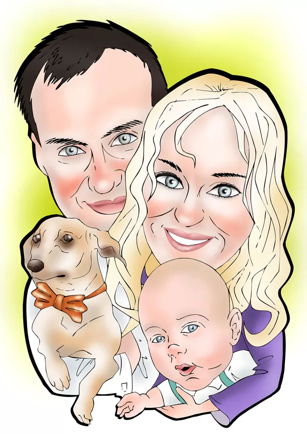 karikatūras no fotogrāfijas