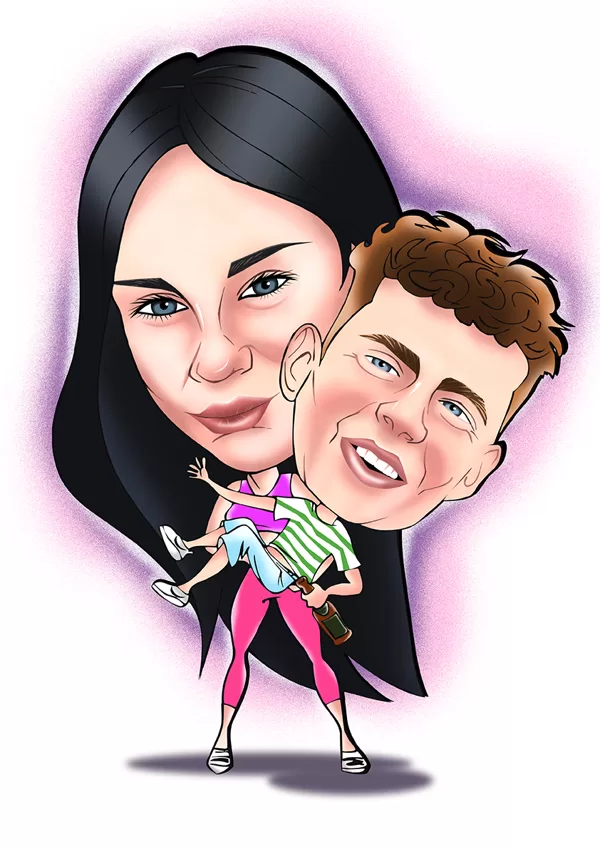 karikatūra no fotogrāfijas