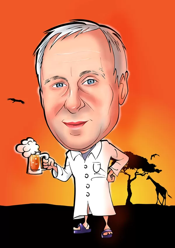 karikatūra no fotogrāfijas