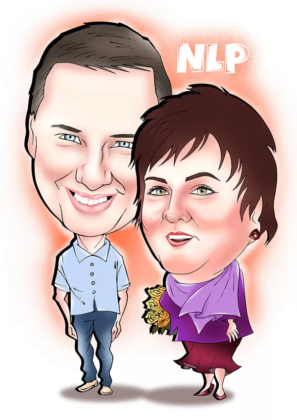 karikatūra no fotogrāfijas