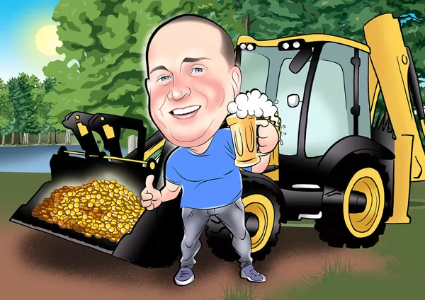 karikatūra no fotogrāfijas