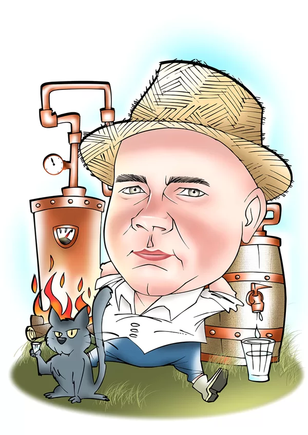 karikatūra no fotogrāfijas
