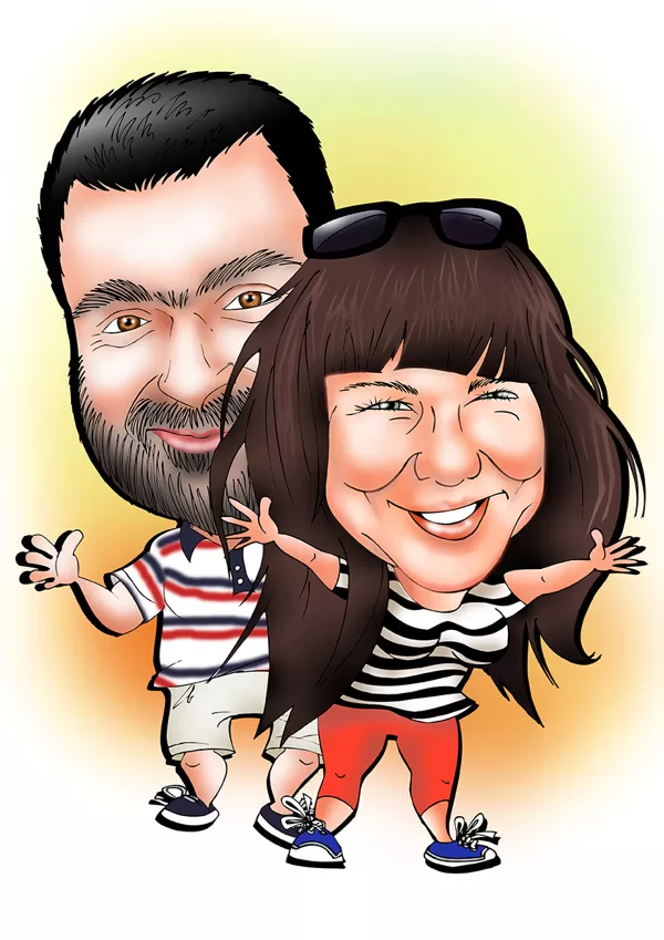 karikatūras no fotogrāfijas