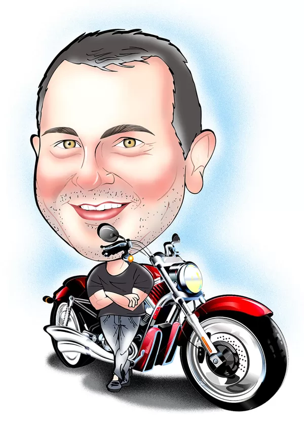 karikatūras no fotogrāfijas