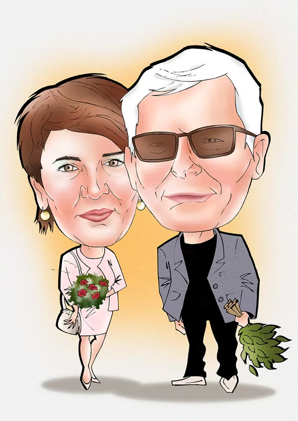 karikatūras no fotogrāfijas