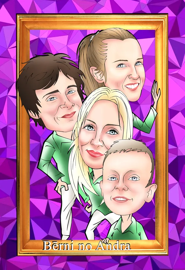 karikatūras no fotogrāfijas