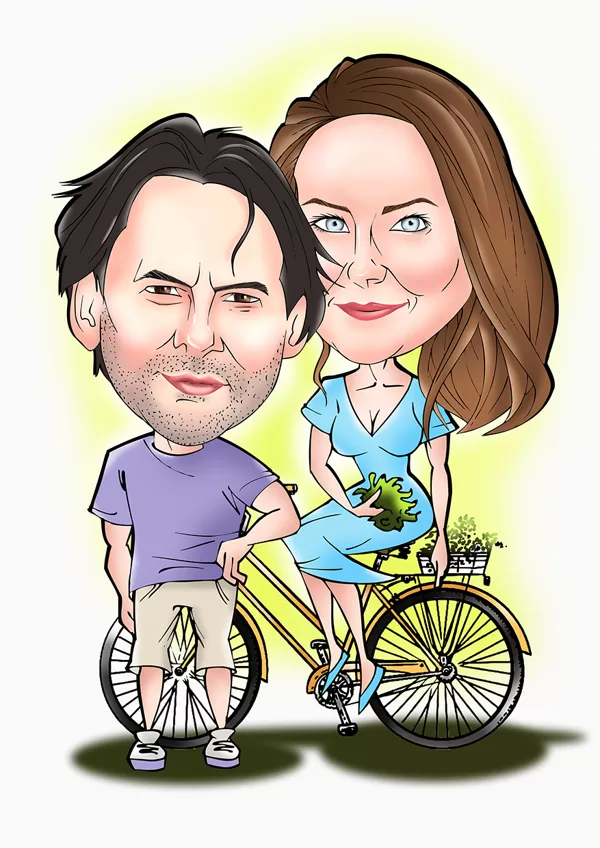 karikatūras no fotogrāfijas