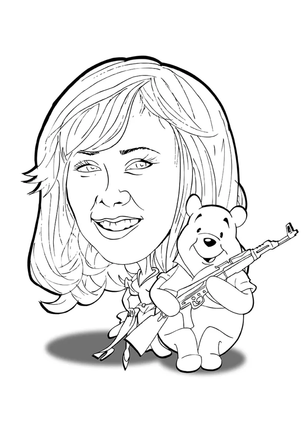 karikatūras no fotogrāfijas
