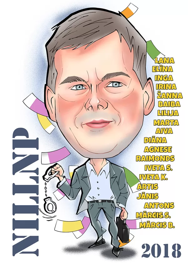 karikatūras no fotogrāfijas