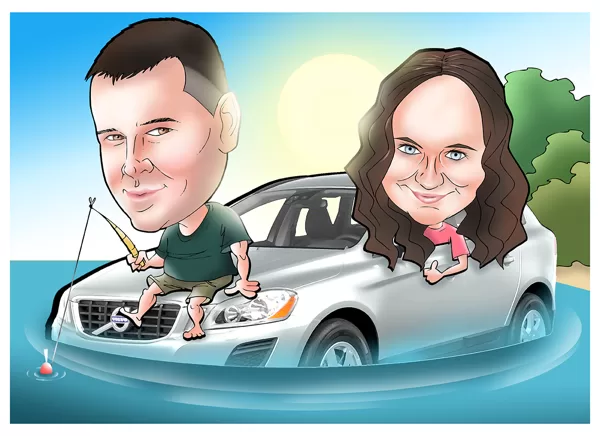 karikatūras no fotogrāfijas