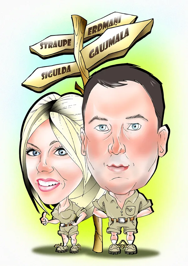 karikatūras no fotogrāfijas
