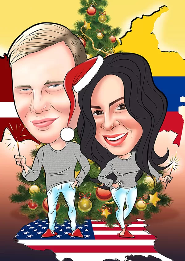 karikatūra no fotogrāfijas