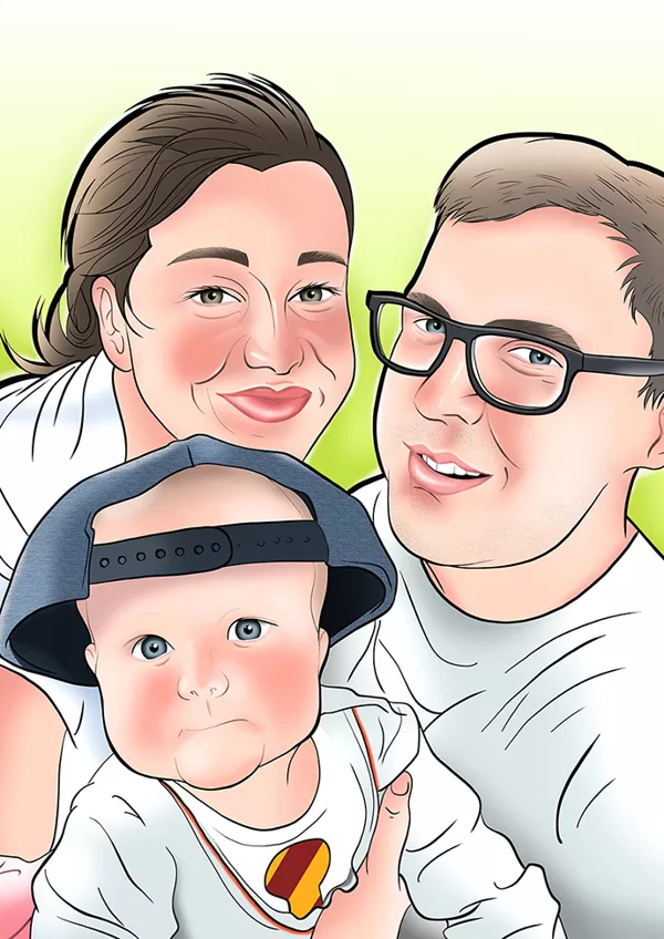 karikatūra no fotogrāfijas