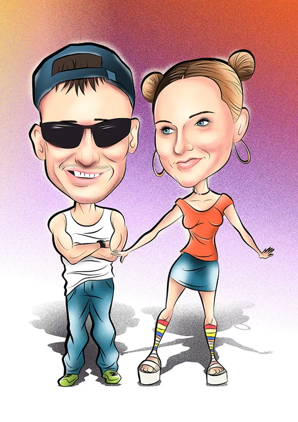 karikatūra no fotogrāfijas
