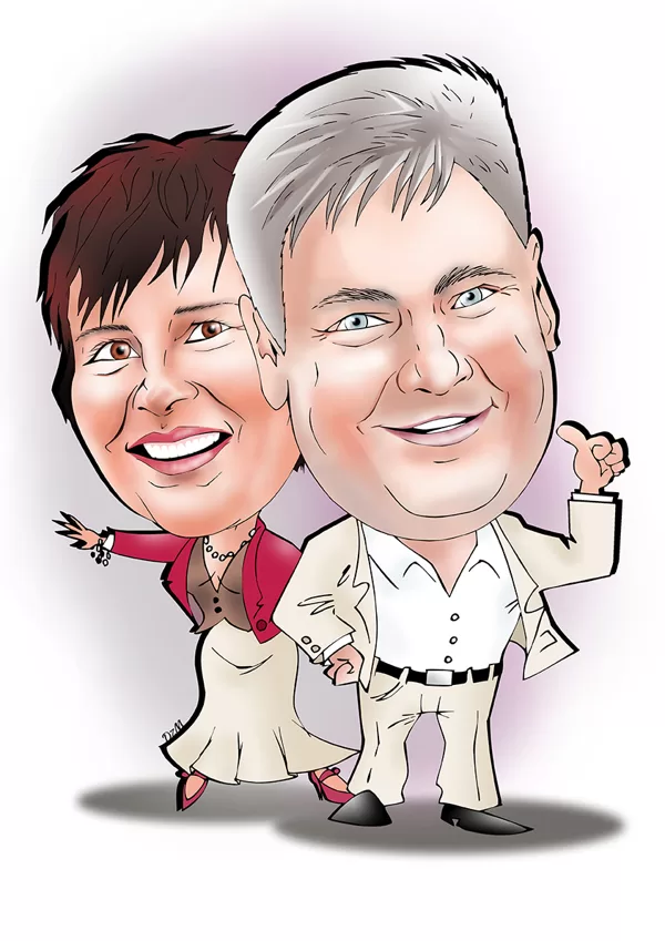 karikatūras no fotogrāfijas