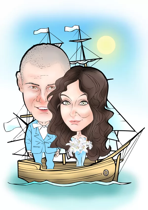 karikatūras no fotogrāfijas