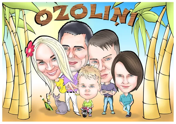 karikatūras no fotogrāfijas