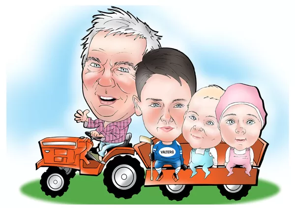 karikatūras no fotogrāfijas