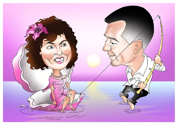 karikatūras no fotogrāfijas