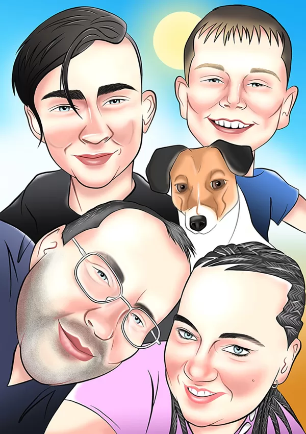 karikatūra no fotogrāfijas
