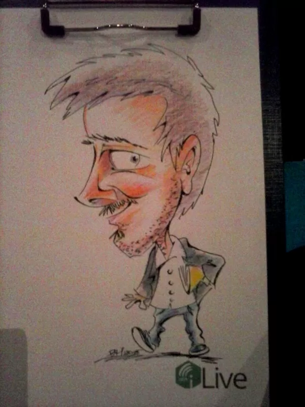 karikatūras pasākumā