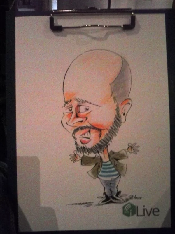 karikatūras pasākumā