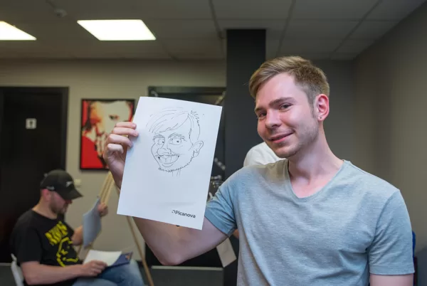 karikatūras pasākumā