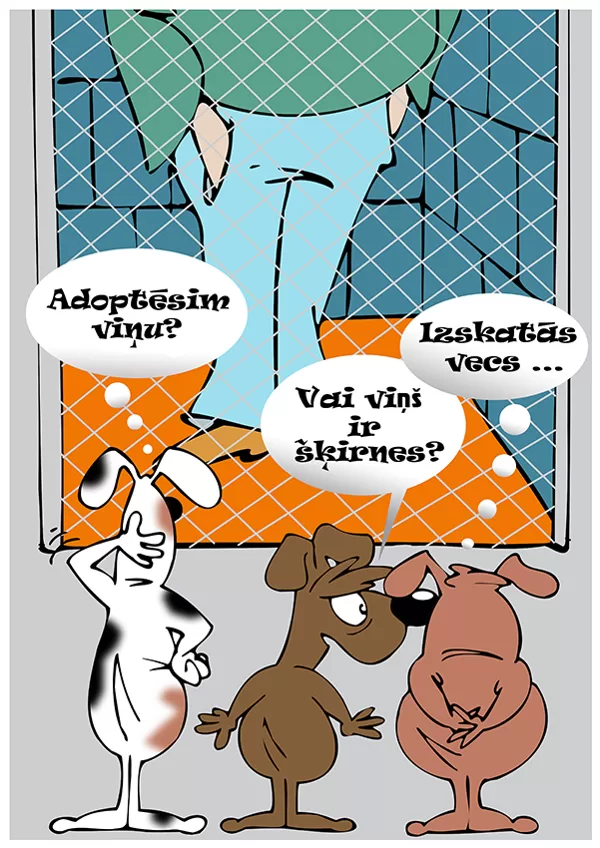 karikatūra reklāmai