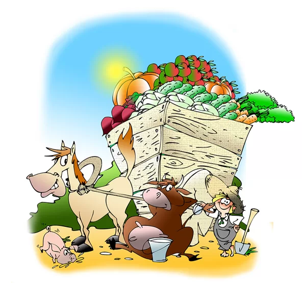 karikatūra reklāmai
