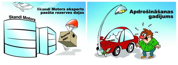 karikatūra reklāmai